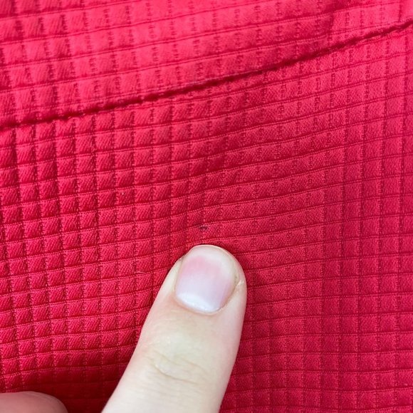 Escada Woman's Sz 38/ US 8 Red Straight Leg Mid Rise Textured Career Pants - Picture 4 of 10